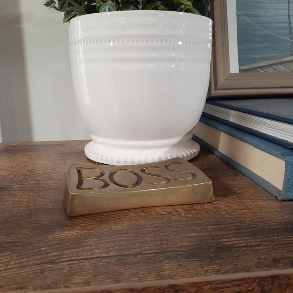 BRASS BOSS Paperweight - Picture 2 of 4